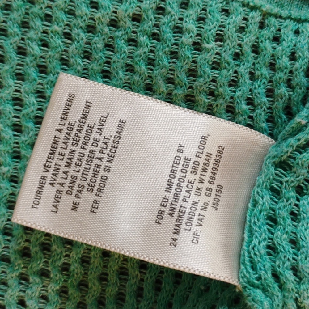 Angel Of The North Anthropologie Mint Cocoon Cardigan - Picture 5 of 12